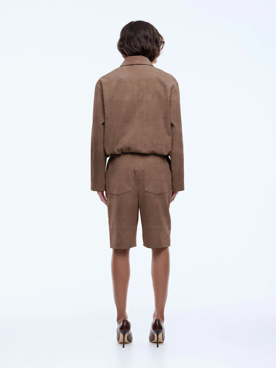 Ena Pelly Jackets Ana Suede Bomber - Toffee