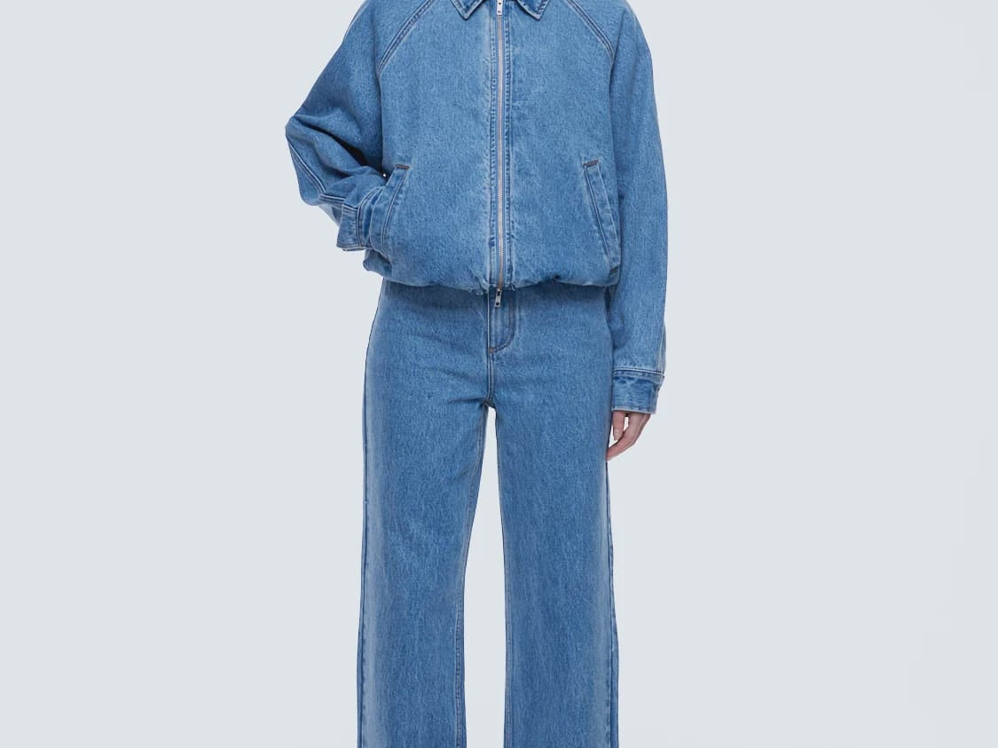 Ena Pelly Jackets - Denim Billy Denim Bomber - Light Indigo