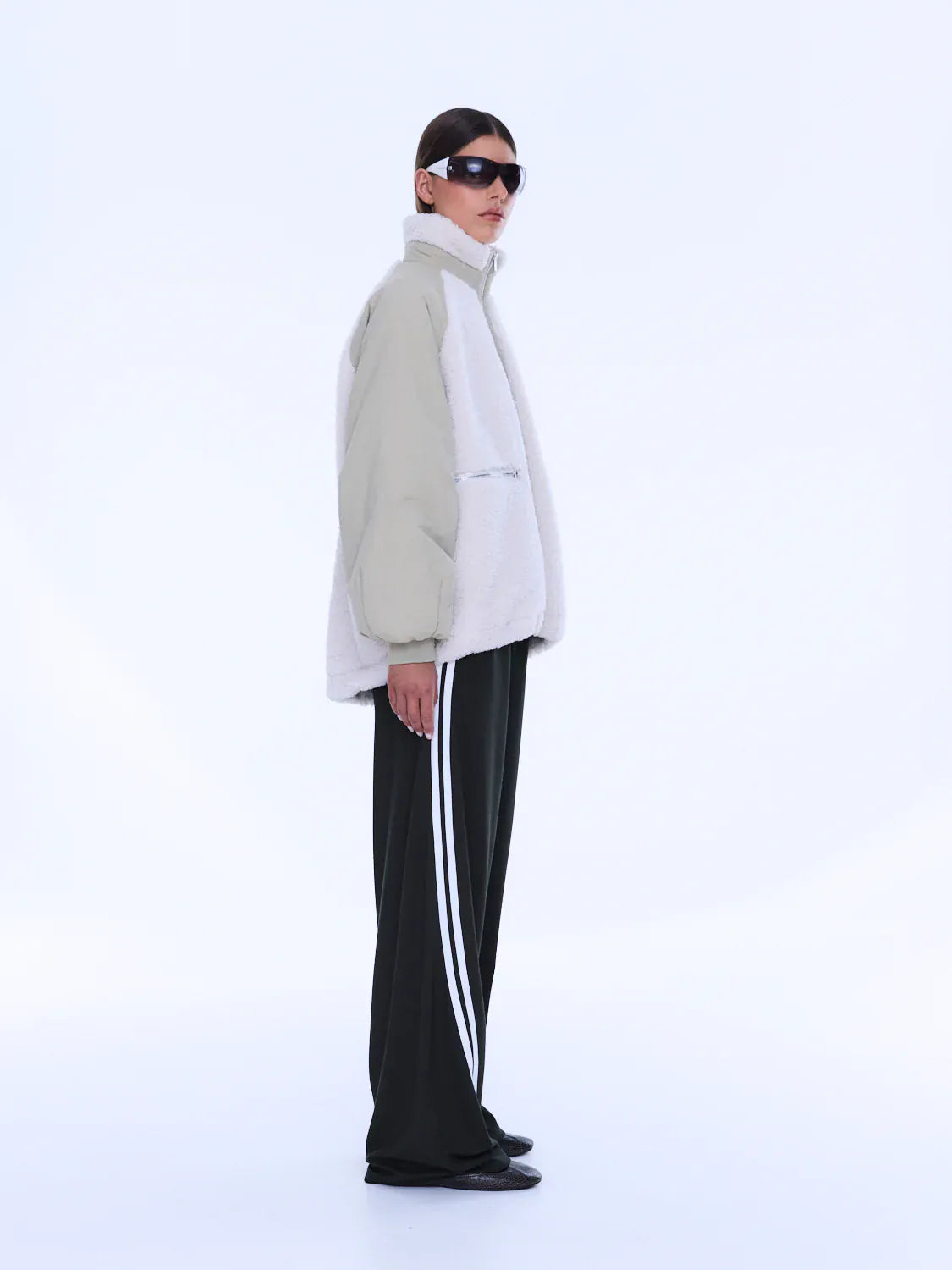 Ena Pelly Jackets - Fur/Shearing Alice Faux Fur Jacket - Bone