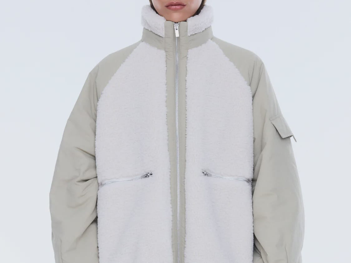 Ena Pelly Jackets - Fur/Shearing Alice Faux Fur Jacket - Bone
