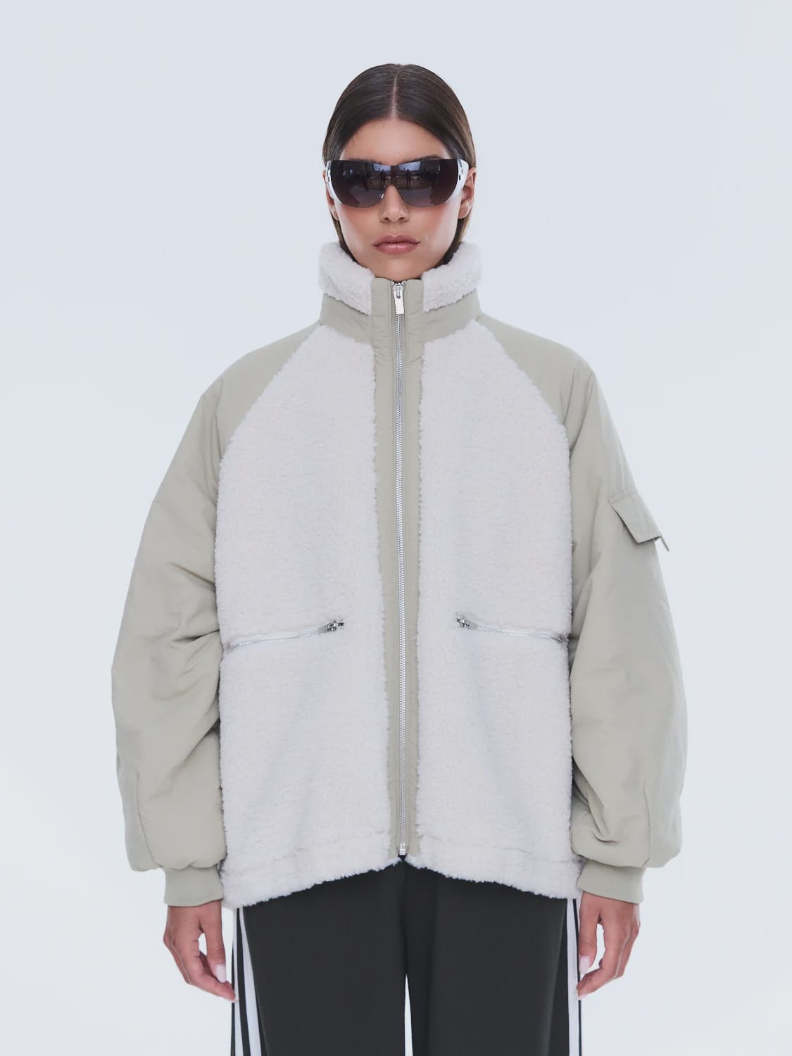 Ena Pelly Jackets - Fur/Shearing Alice Faux Fur Jacket - Bone