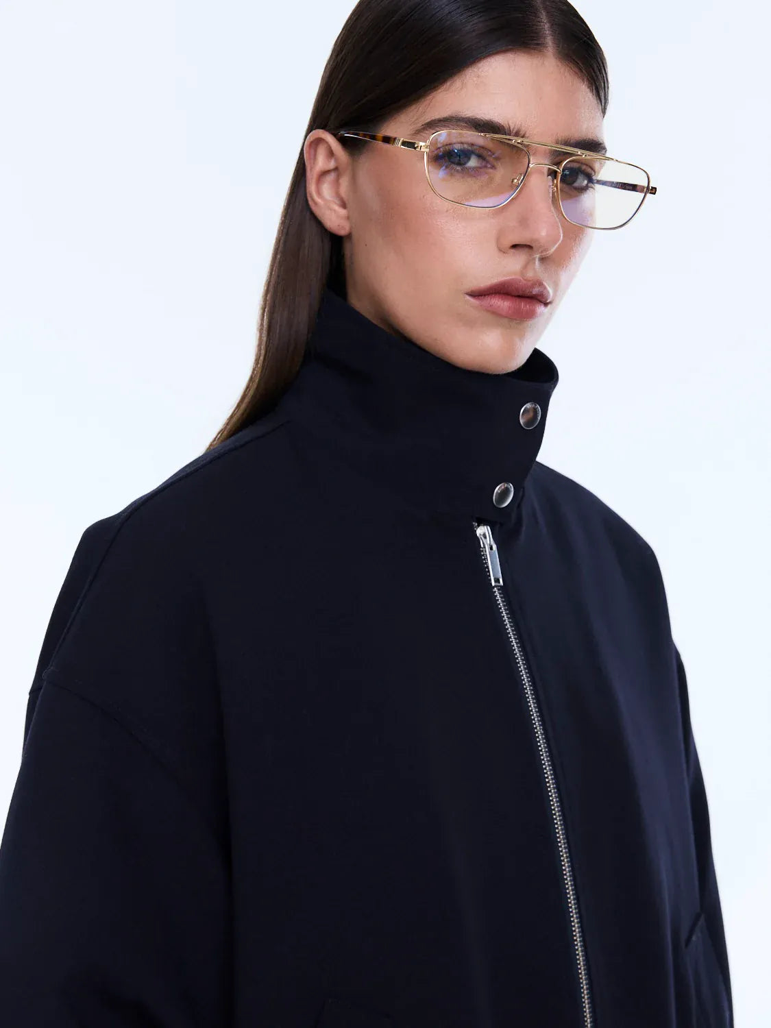 Ena Pelly Jackets Jenna Bomber Jacket - Midnight