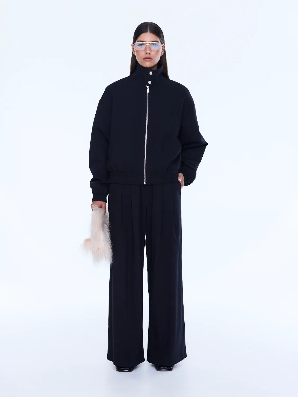 Ena Pelly Jackets Jenna Bomber Jacket - Midnight