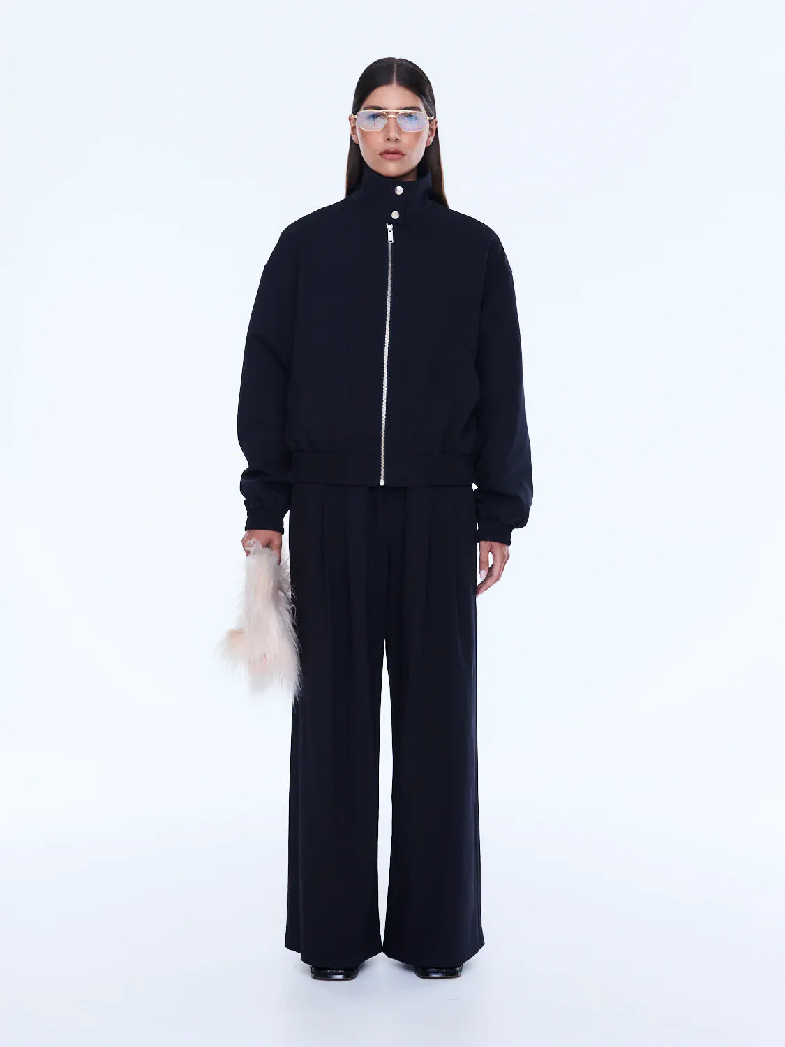 Ena Pelly Jackets Jenna Bomber Jacket - Midnight