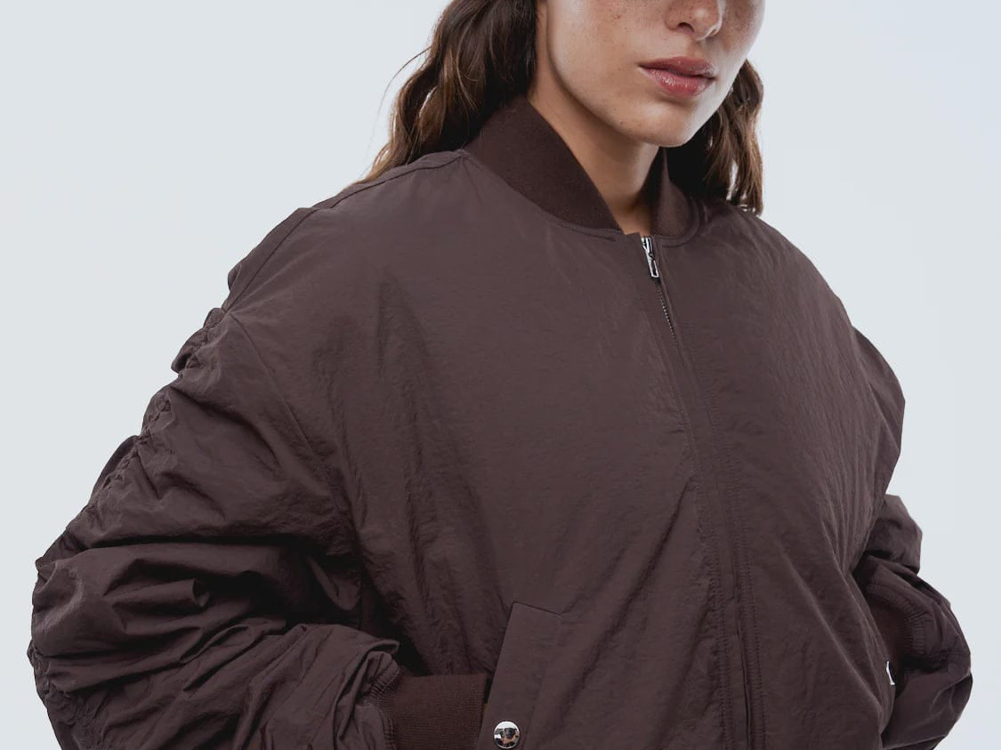 Ena Pelly Jackets - Puffer Lulu Bomber - Mocha