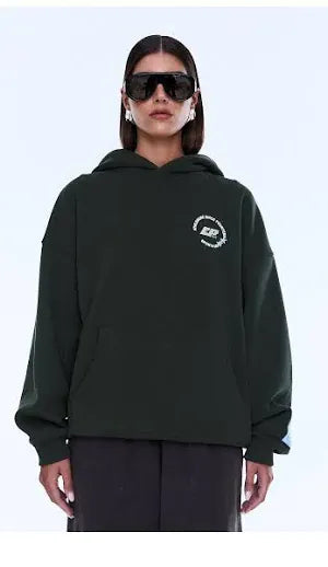 Ena Pelly Jumpers Aries Hoodie - Moss Green