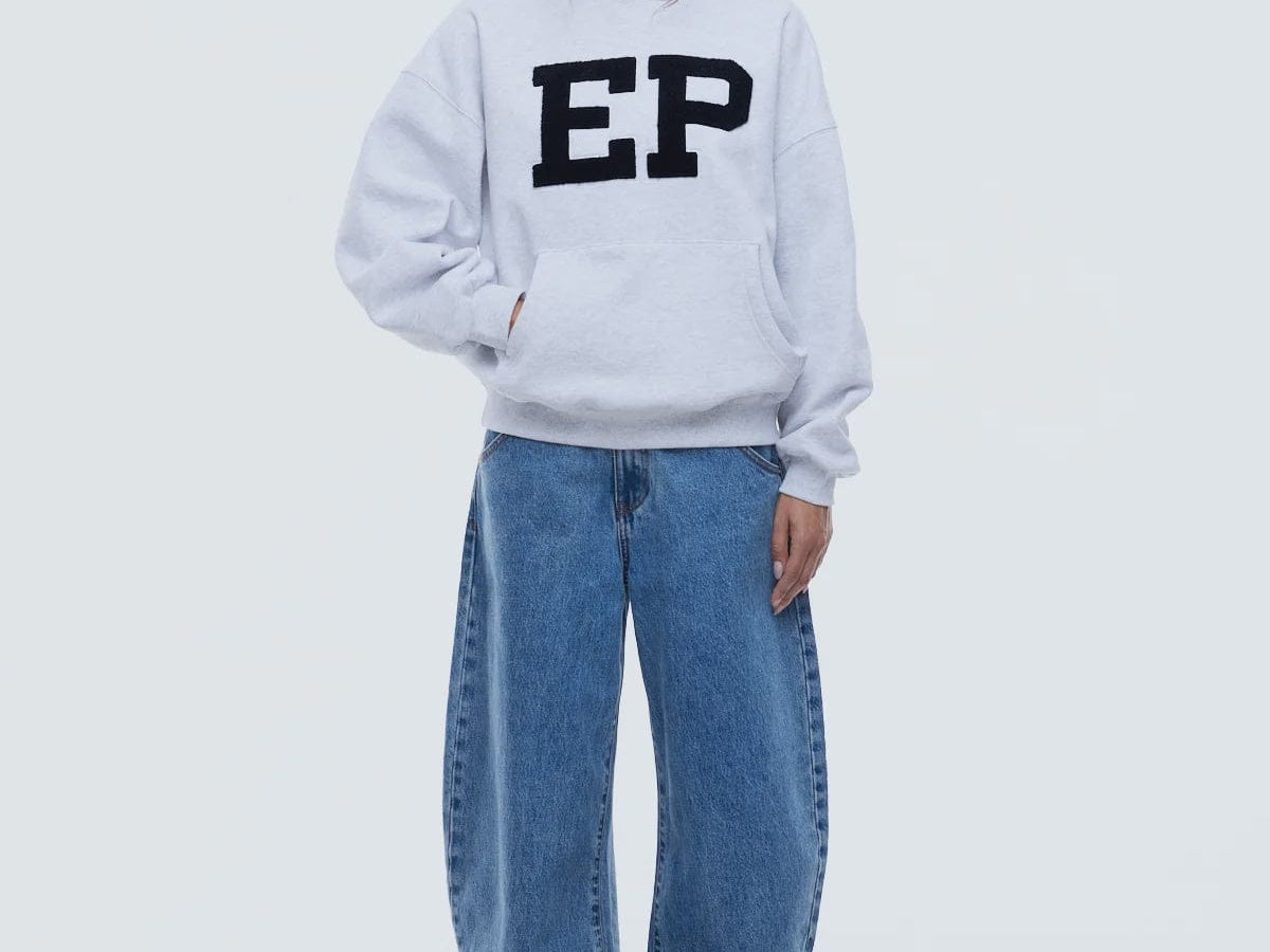 Ena Pelly Jumpers EP Hoodie - White Marle
