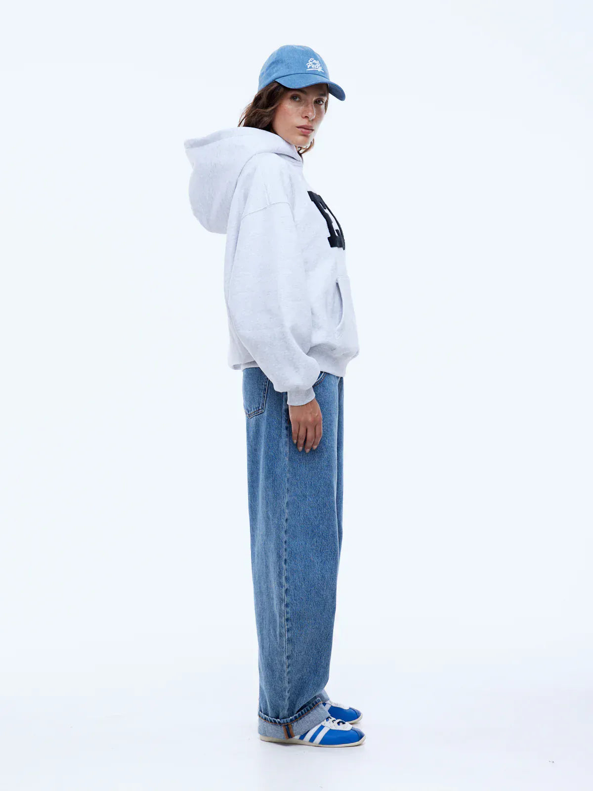 Ena Pelly Jumpers EP Hoodie - White Marle