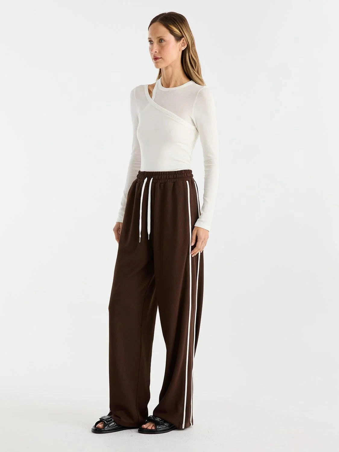 Ena Pelly Pants - Casual Ena Pelly | Parker Tack Pant - Chocolate