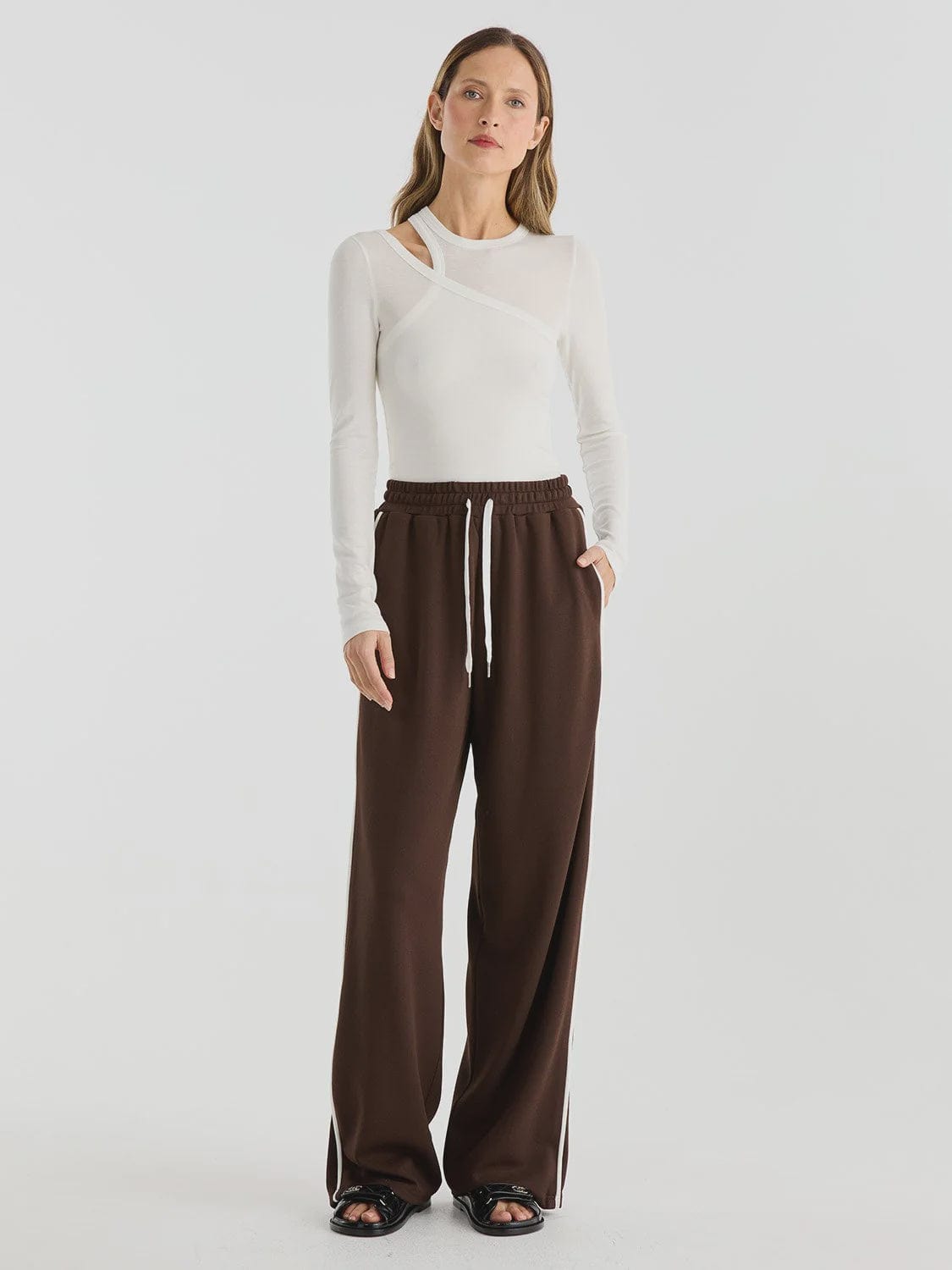 Ena Pelly Pants - Casual Ena Pelly | Parker Tack Pant - Chocolate