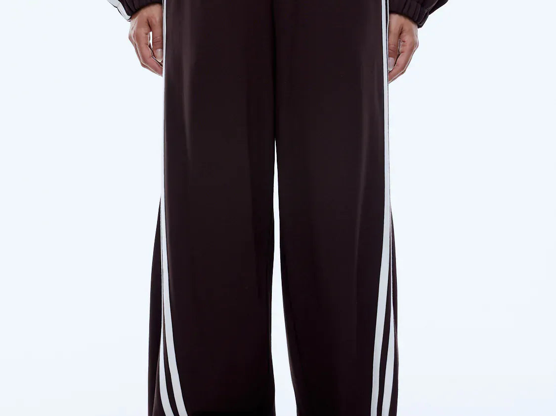 Ena Pelly Pants - Casual Valentina Stripe Pant - Cocoa