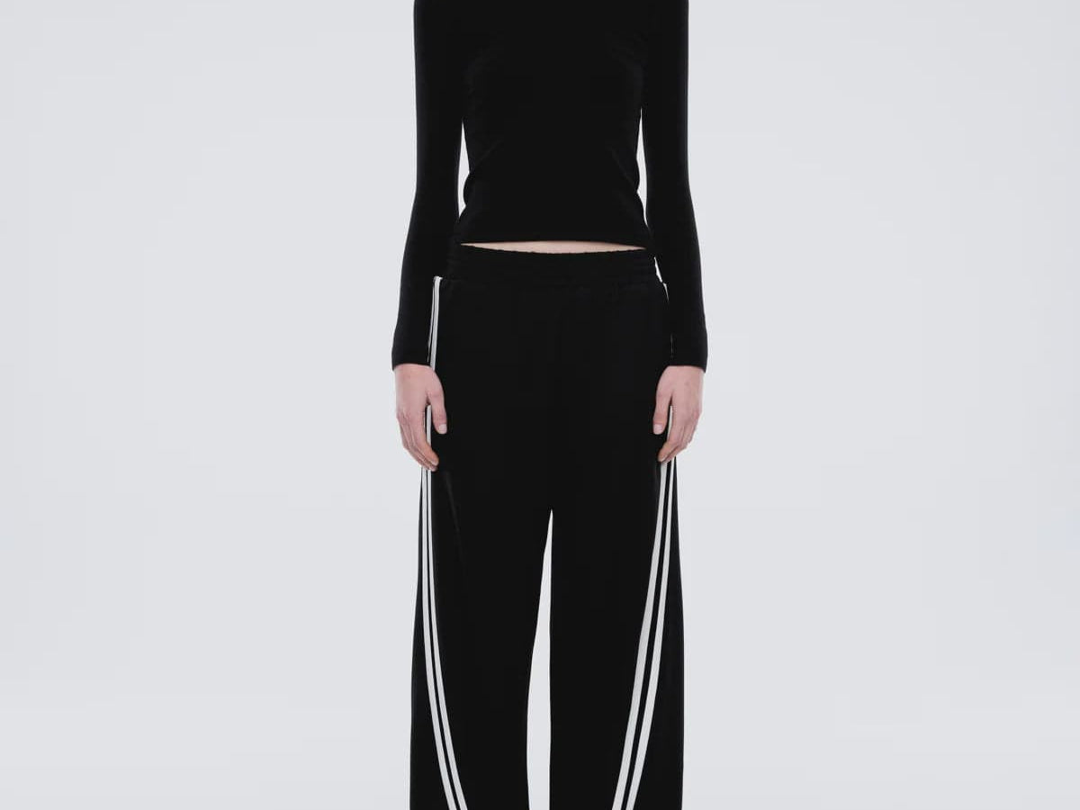 Ena Pelly Pants Valentina Stripe Pant - Black/ Off White