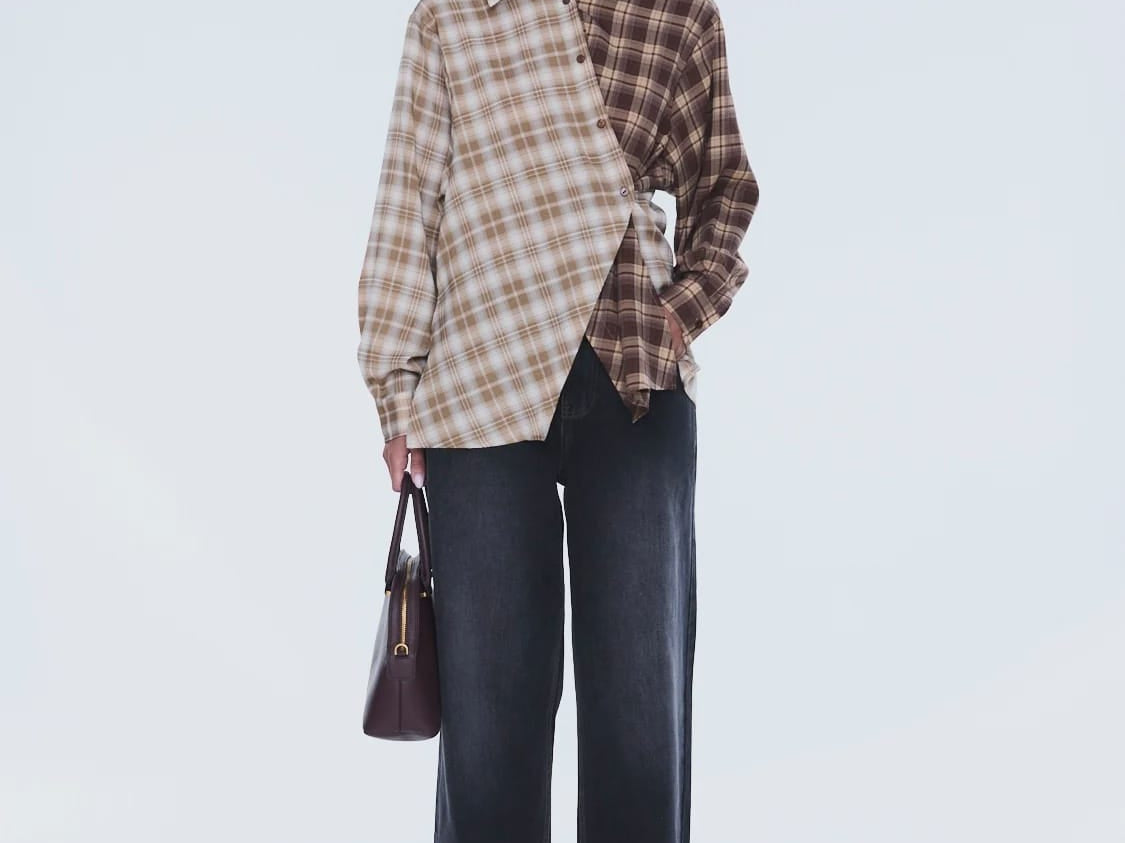Ena Pelly Shirts Bobbi Check Shirt - Brown Check