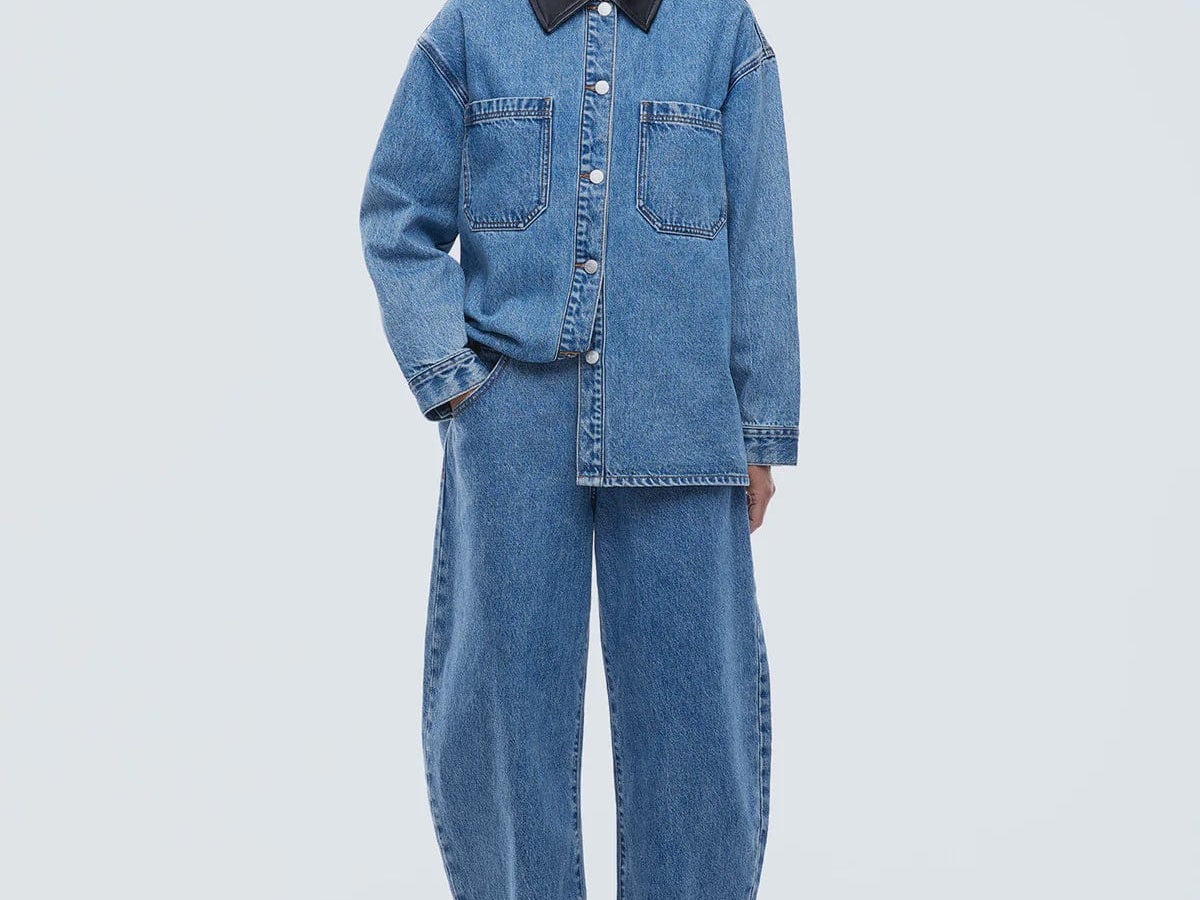 Ena Pelly Shirts Prue Overshirt - Mid Indigo