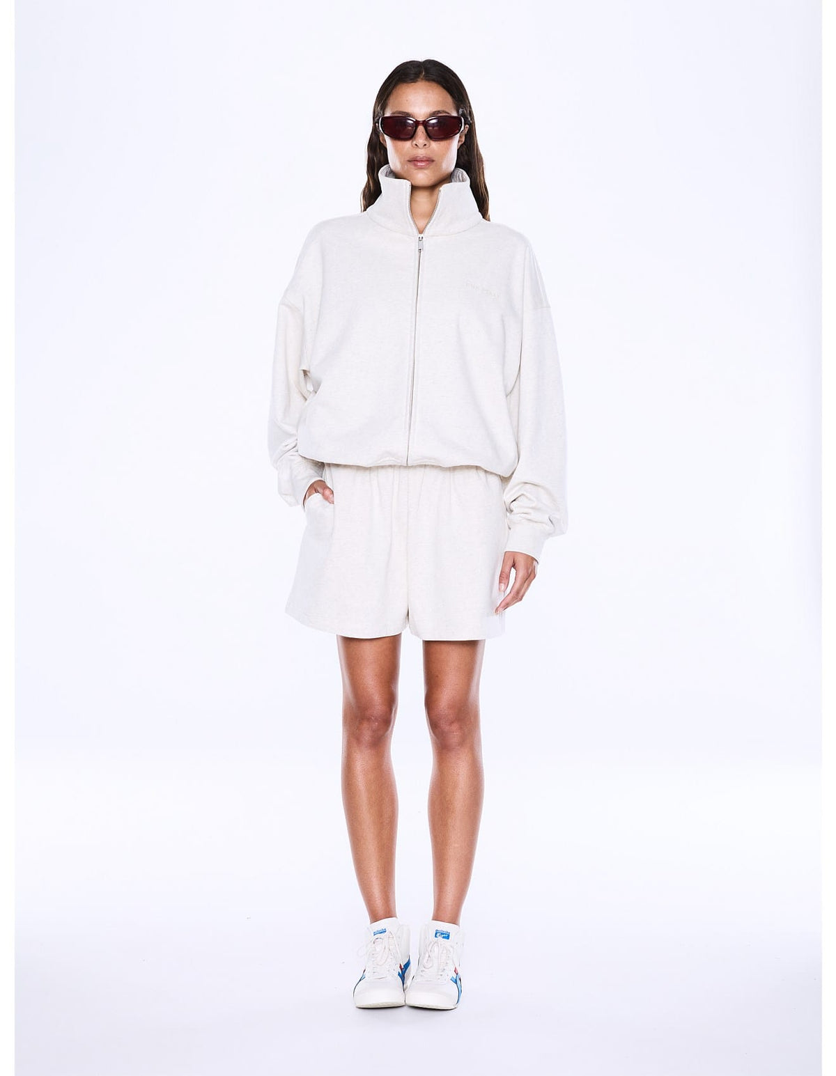 Ena Pelly Shorts - Casual Paris Teddy Short - Oat Marle