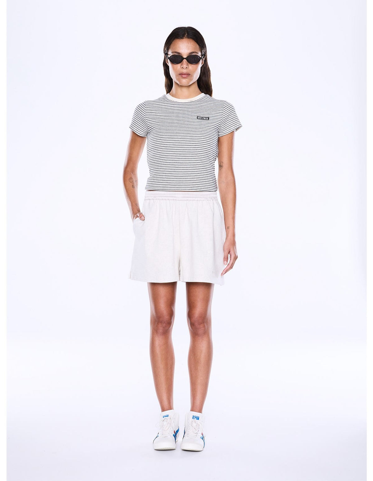 Ena Pelly Shorts - Casual Paris Teddy Short - Oat Marle