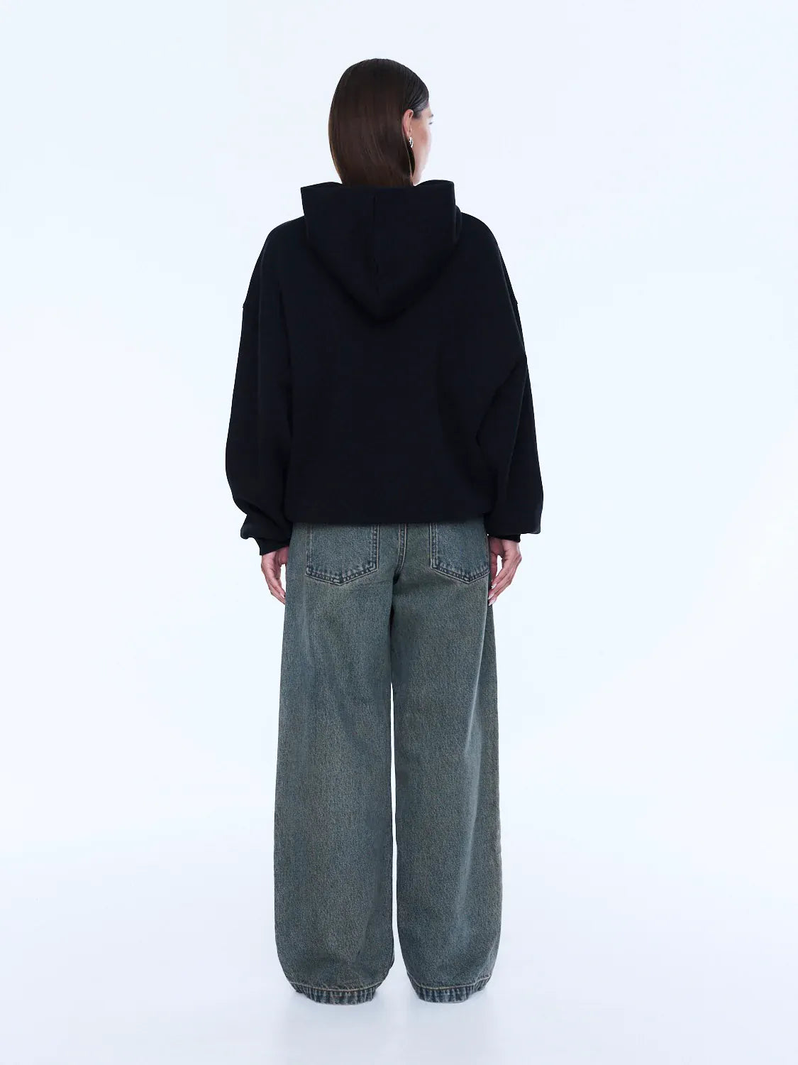 Ena Pelly Sweaters Cassie Oversized Hoodie - Black