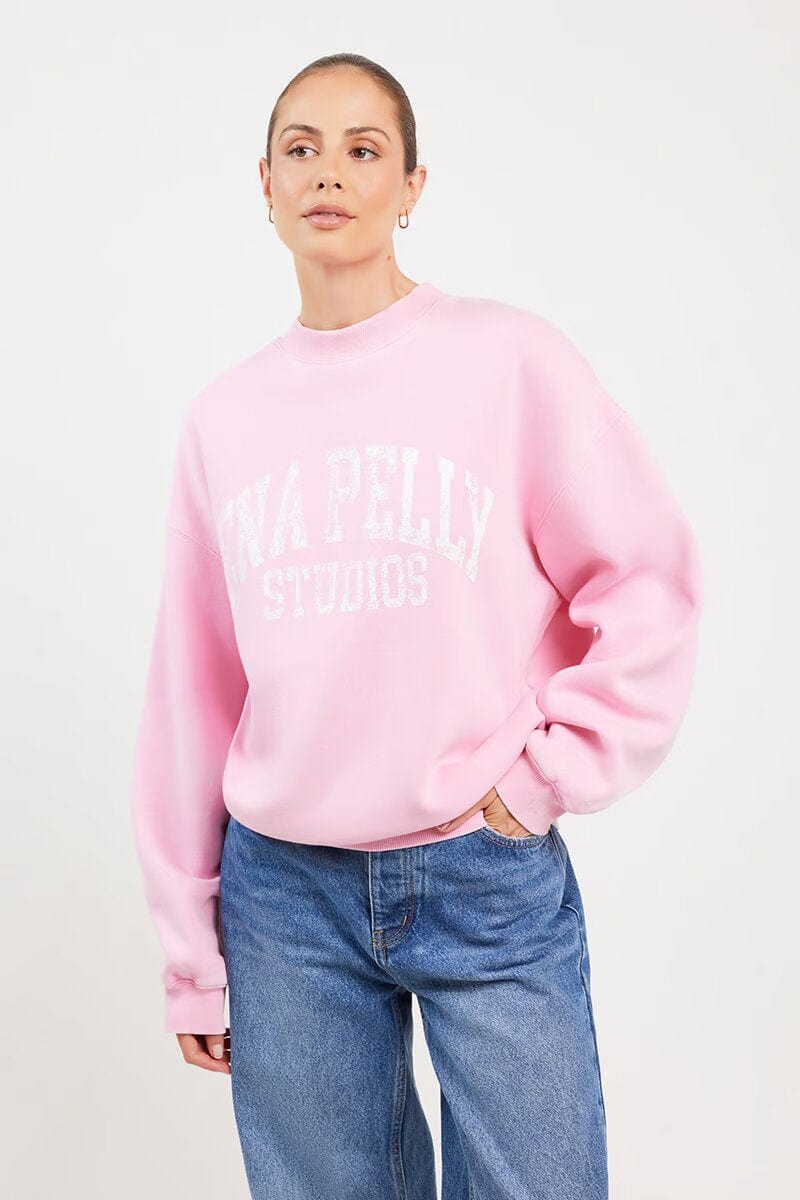 Ena Pelly Sweaters Ena Pelly | Vintage Sport Sweatshirt - Washed Pink