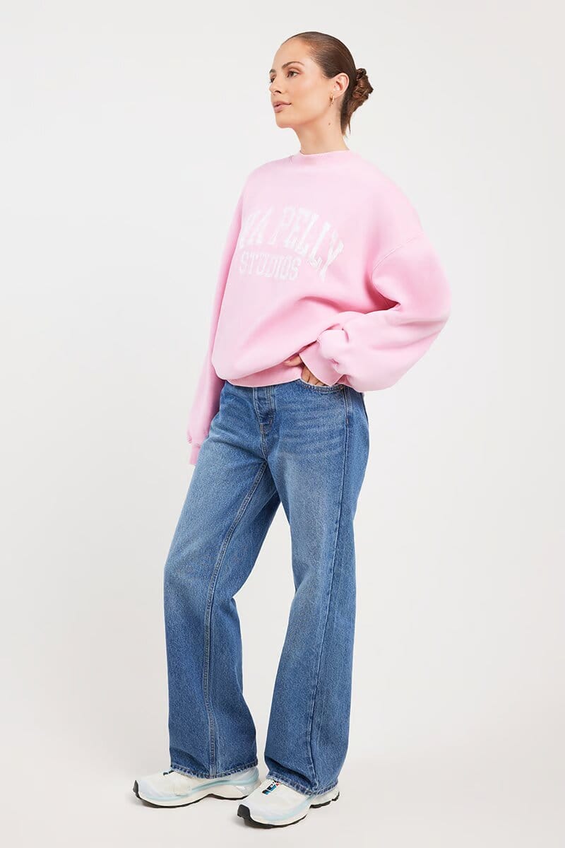 Ena Pelly Sweaters Ena Pelly | Vintage Sport Sweatshirt - Washed Pink