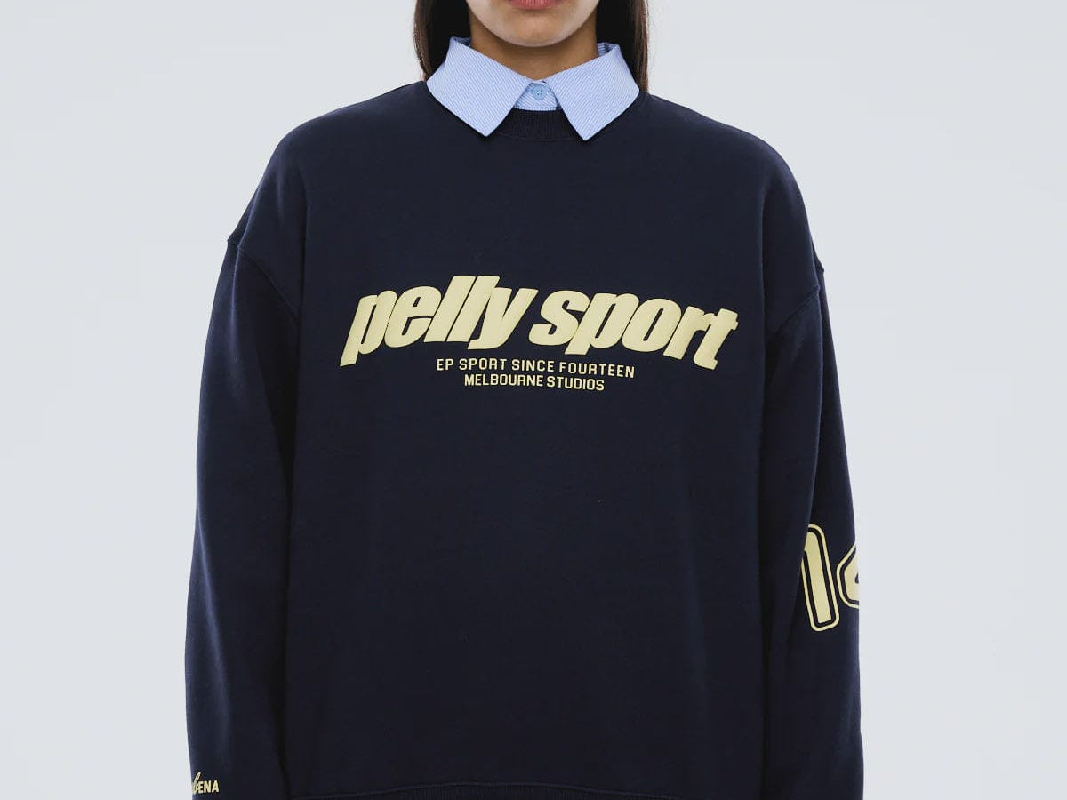 Ena Pelly Sweaters Ena Sports Sweater - Navy