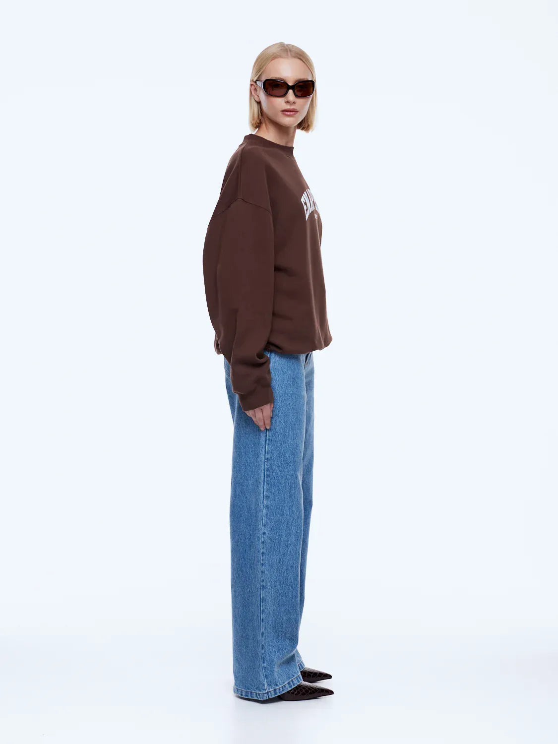 Ena Pelly Sweaters Mila Oversized Sweater - Chocolate