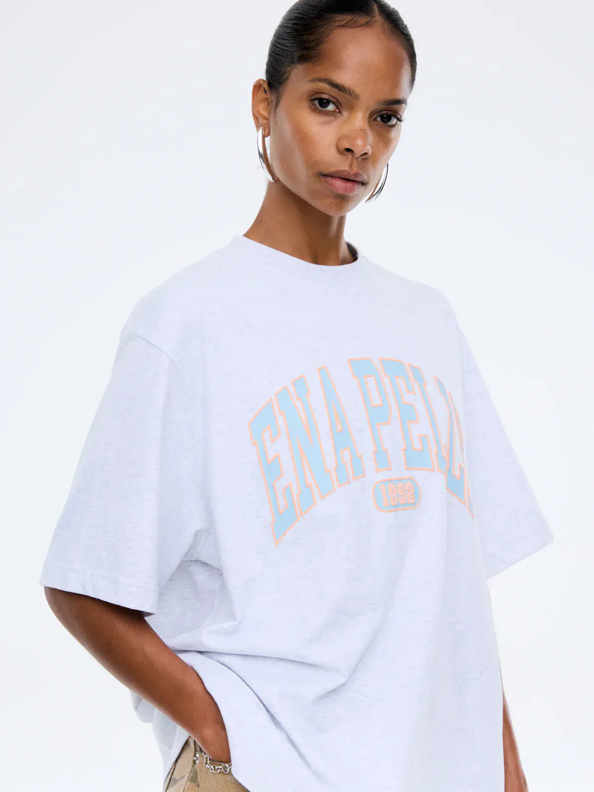 Ena Pelly Tees Blue Collegiate Tee