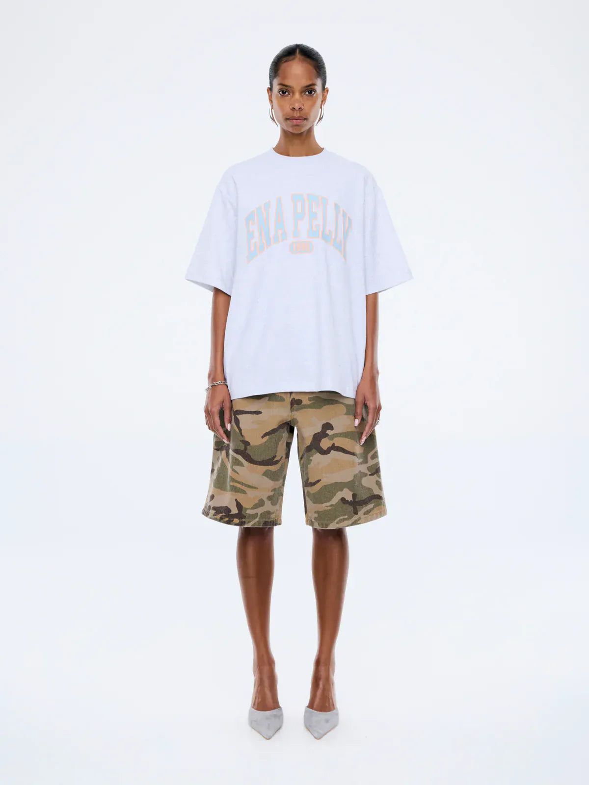 Ena Pelly Tees Blue Collegiate Tee