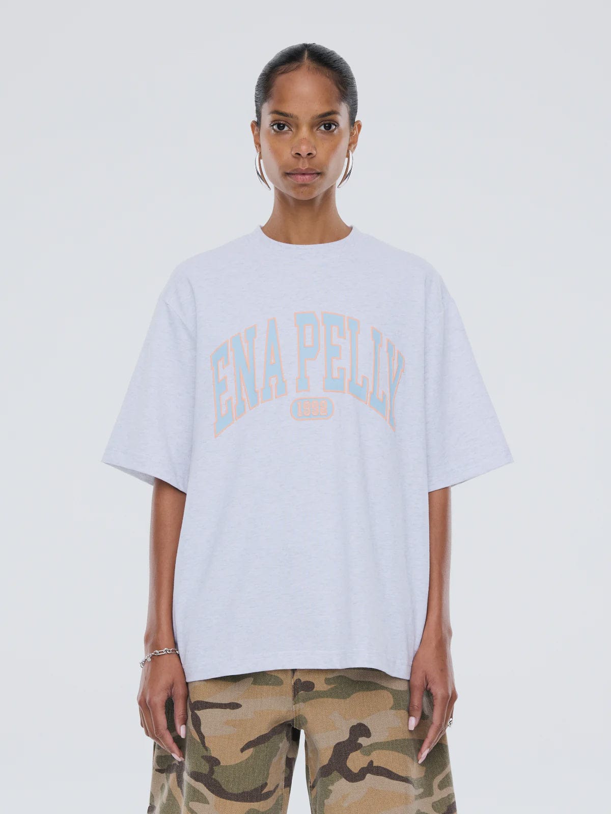 Ena Pelly Tees Blue Collegiate Tee
