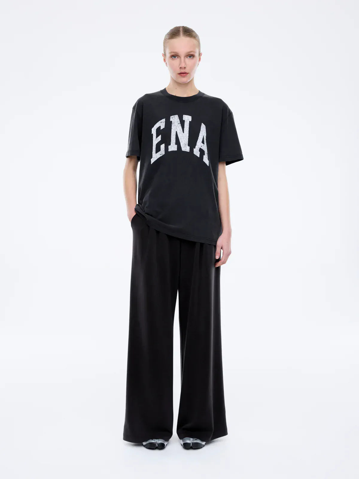 Ena Pelly Tees Ena Pelly | Jessie Overized Tee Collegiate - Vintage Black
