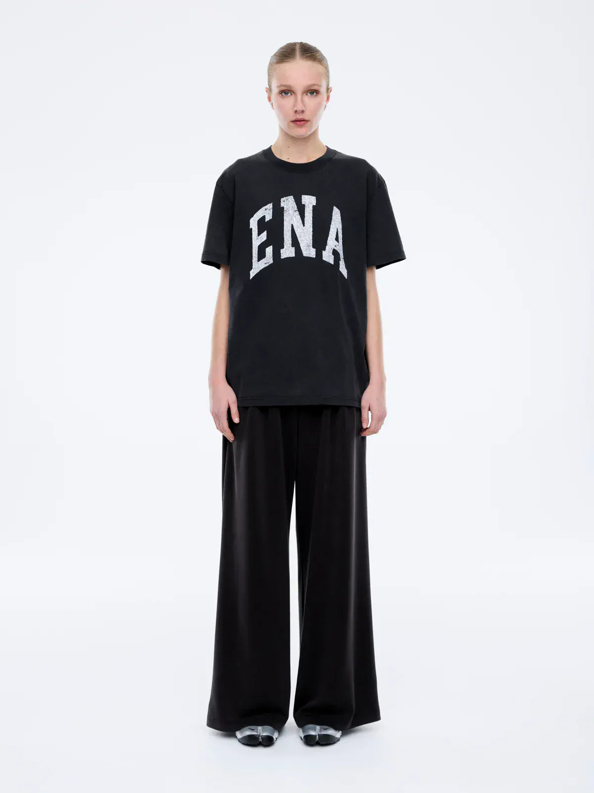 Ena Pelly Tees Ena Pelly | Jessie Overized Tee Collegiate - Vintage Black