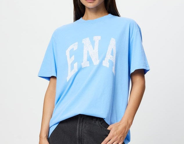 Ena Pelly Tees Ena Pelly | Jessie Oversized Tee Collegiate - Cornflower Blue