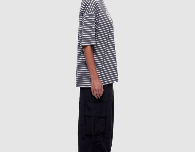 Ena Pelly Tees Maeve Relaxed Tee - Green Stripe