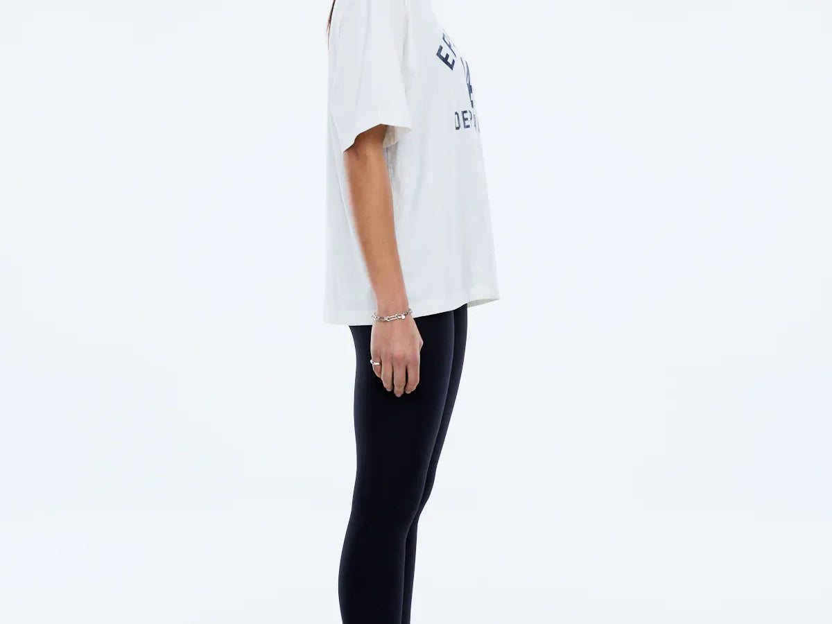 Ena Pelly Tees Mel Ringer Tee - Vintage White