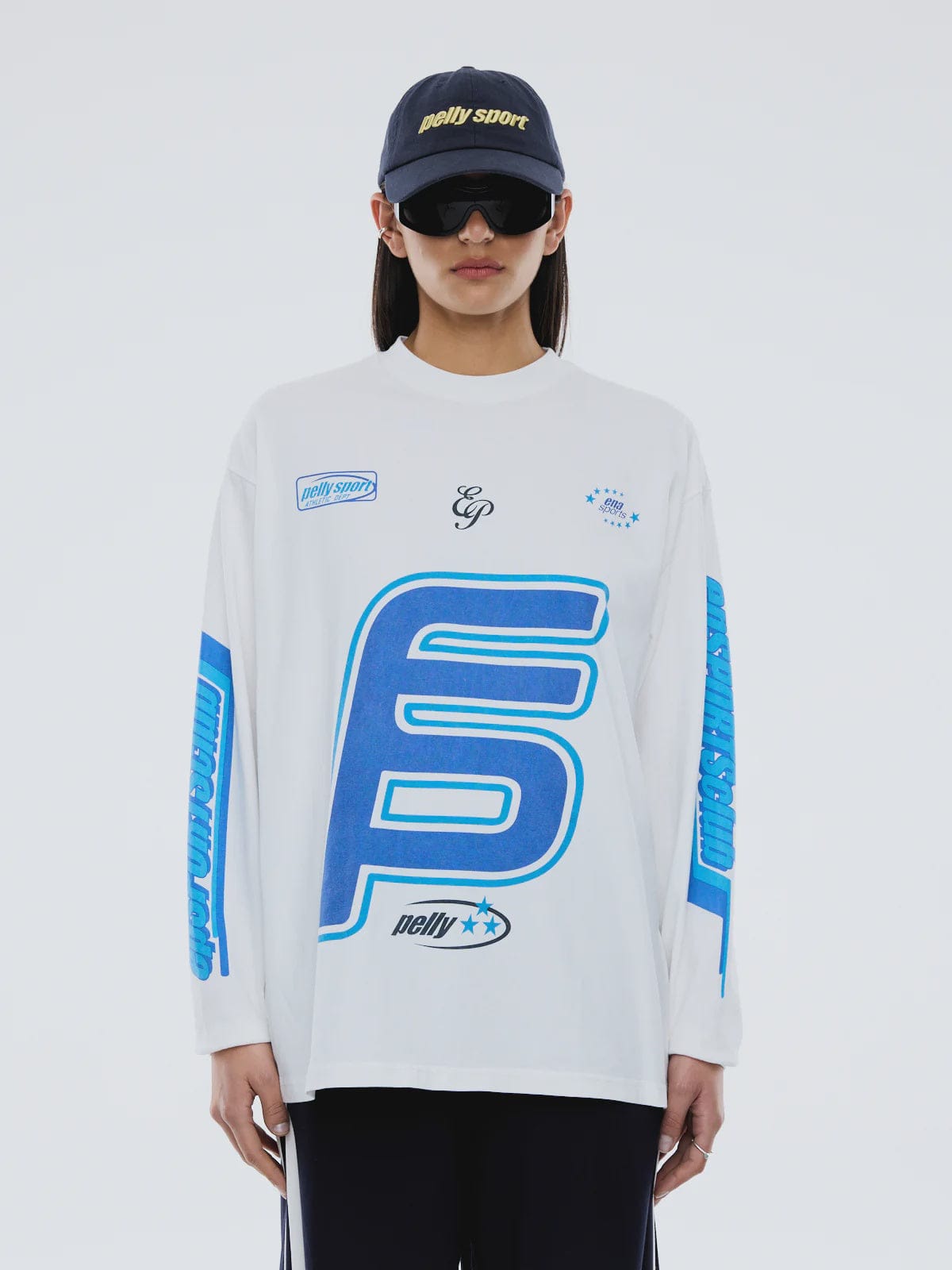 Ena Pelly Tees Pelly Sport Jersey - Vintage White