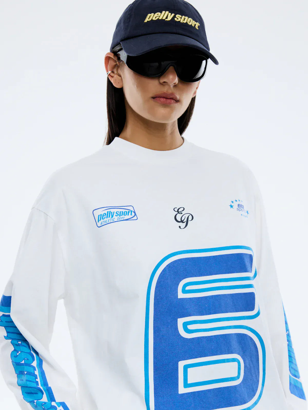 Ena Pelly Tees Pelly Sport Jersey - Vintage White