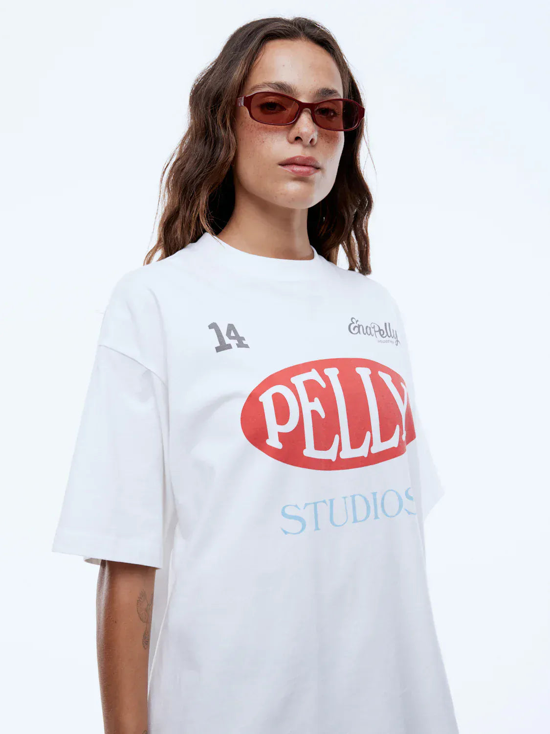 Ena Pelly Tees Pelly Sport Tee - Vintage White