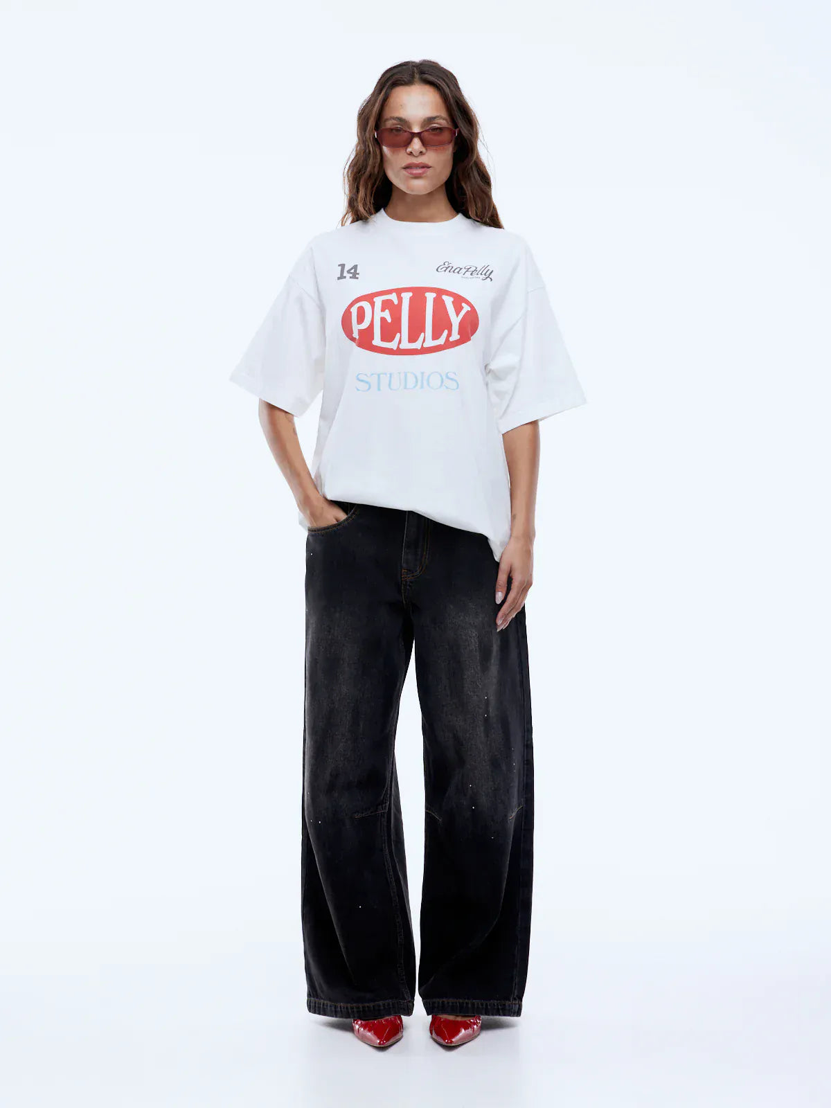 Ena Pelly Tees Pelly Sport Tee - Vintage White