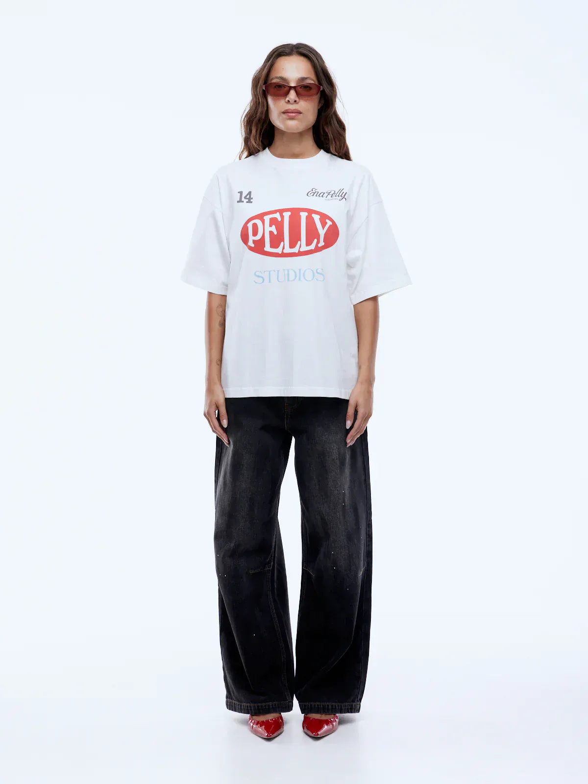 Ena Pelly Tees Pelly Sport Tee - Vintage White