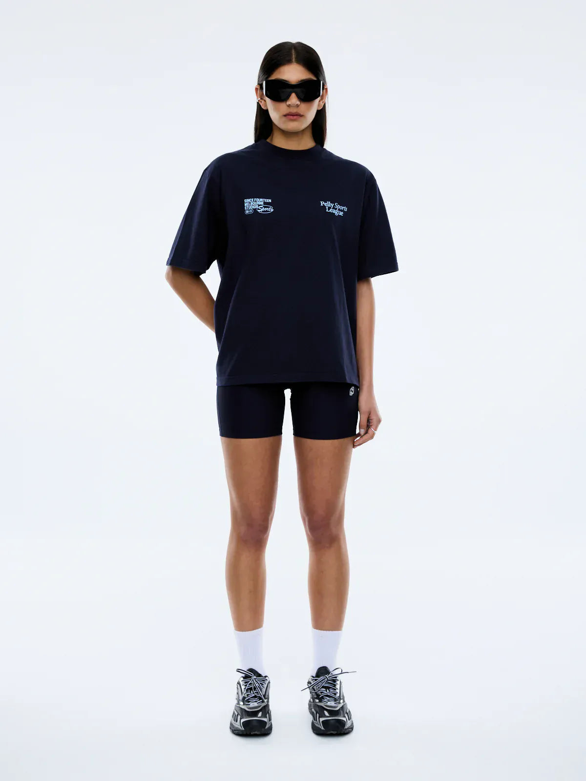 Ena Pelly Tees Pelly Sports League Tee - Navy
