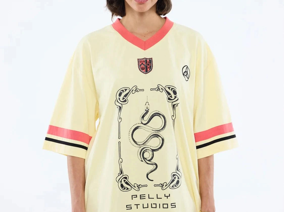 Ena Pelly Tees Snake Jersey - Panna Cotta