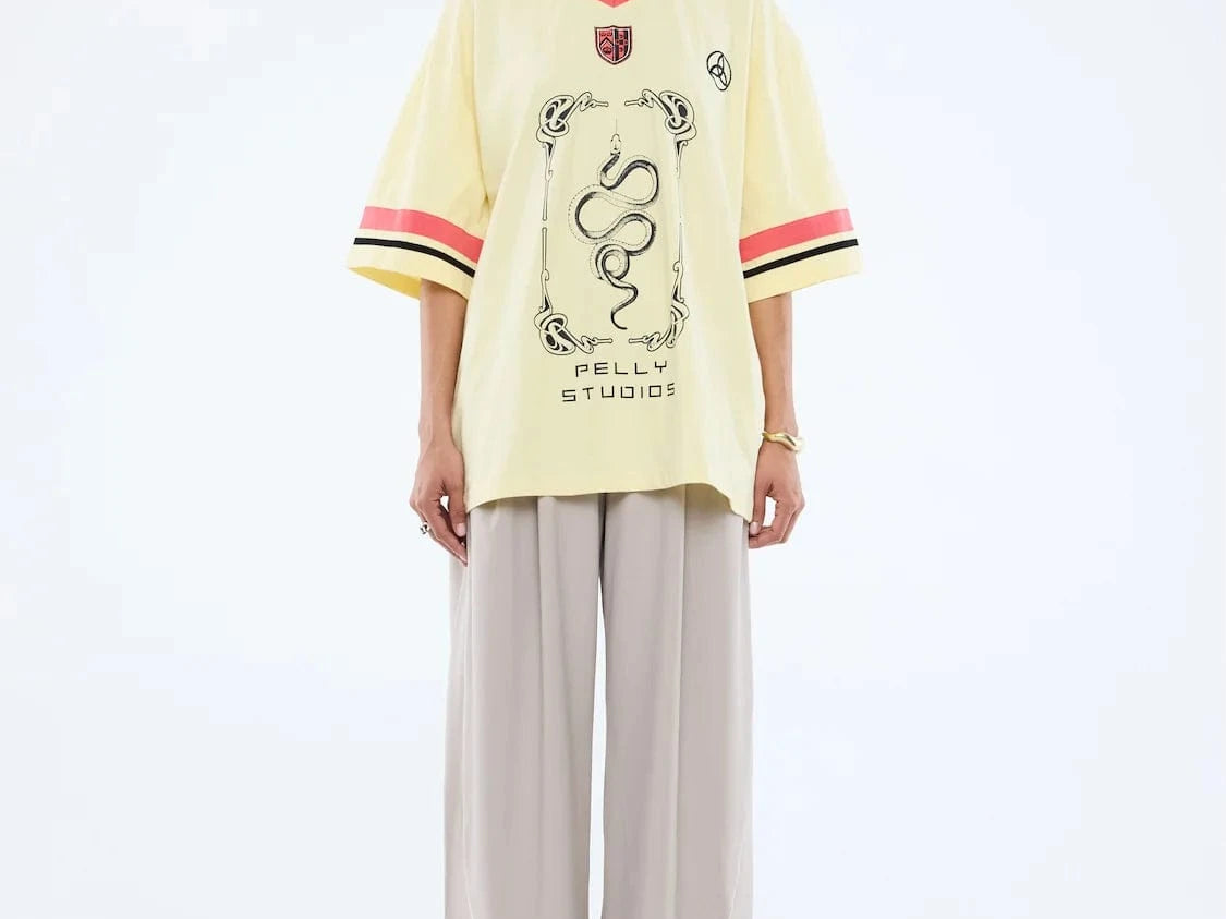 Ena Pelly Tees Snake Jersey - Panna Cotta