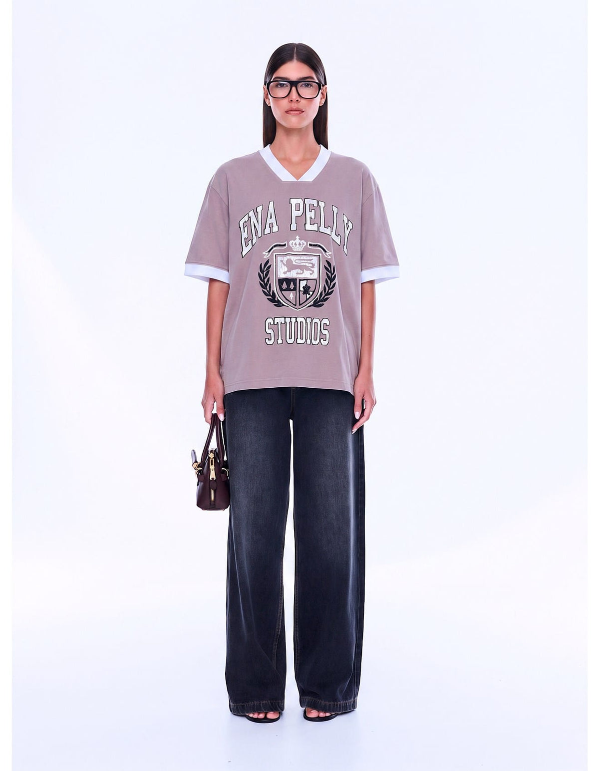 Ena Pelly Tees Tate Jersey - Vintage Rose/ EP Studios