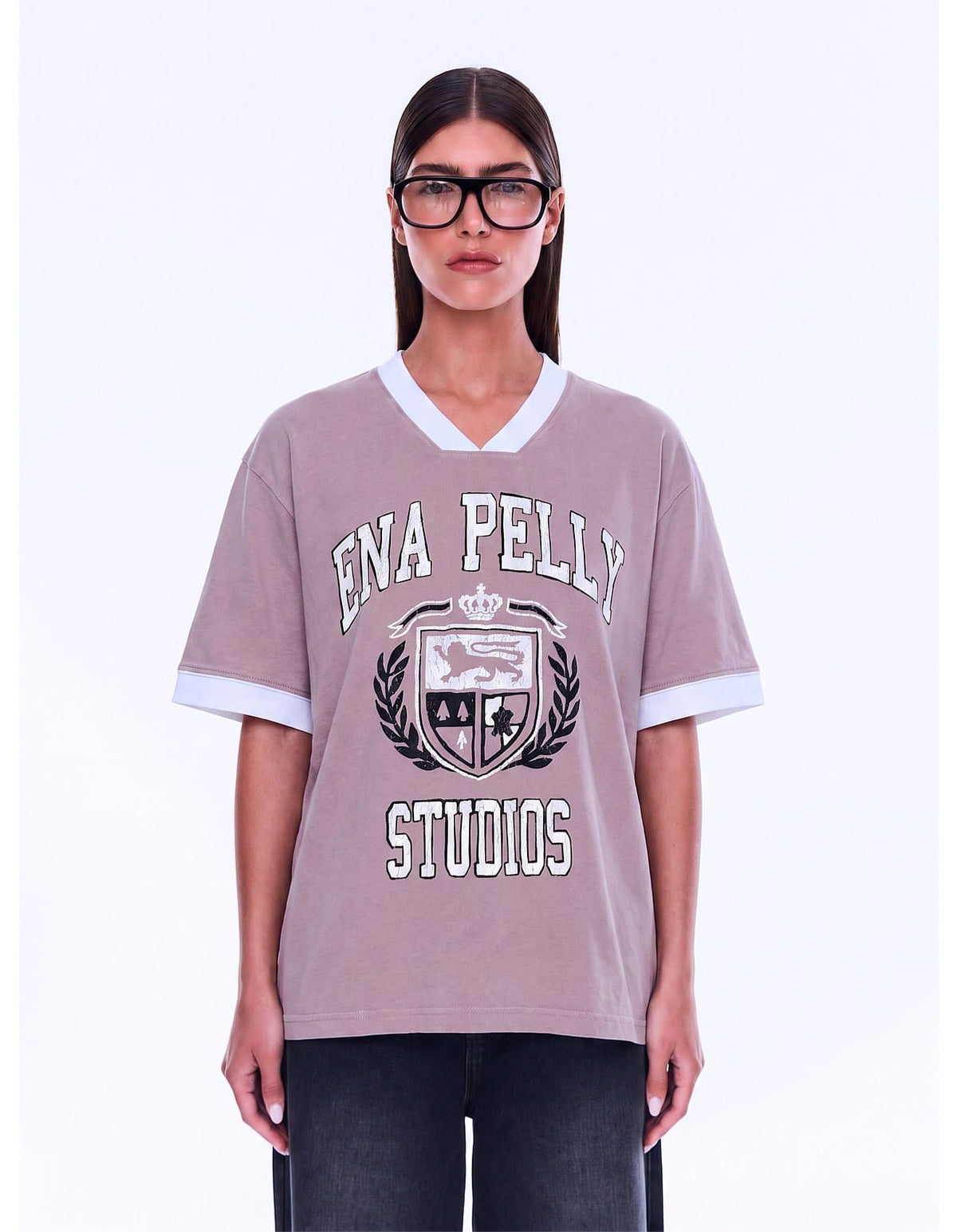 Ena Pelly Tees Tate Jersey - Vintage Rose/ EP Studios