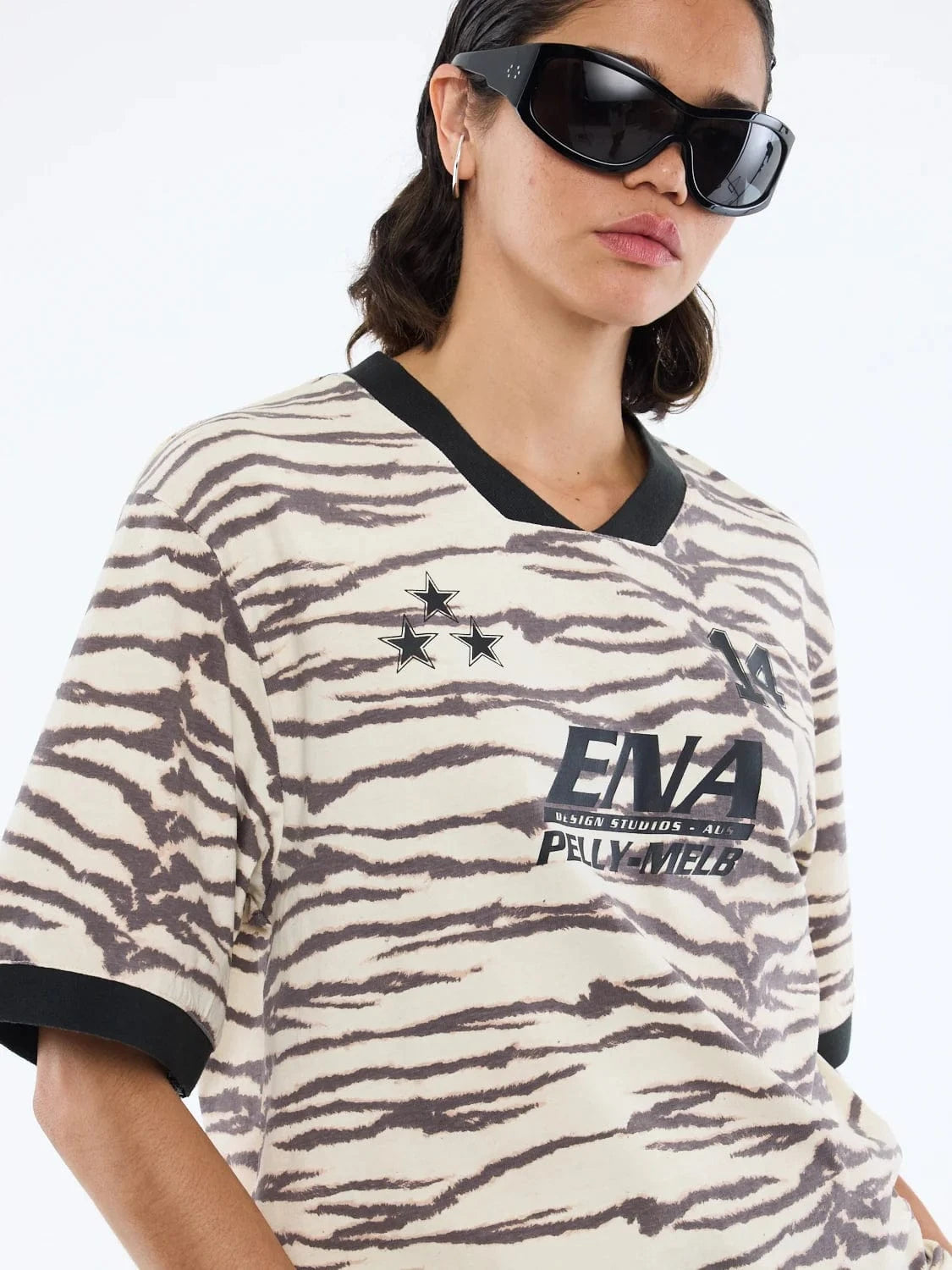 Ena Pelly Tees Tiger Ena Team Tee - Tiger Print