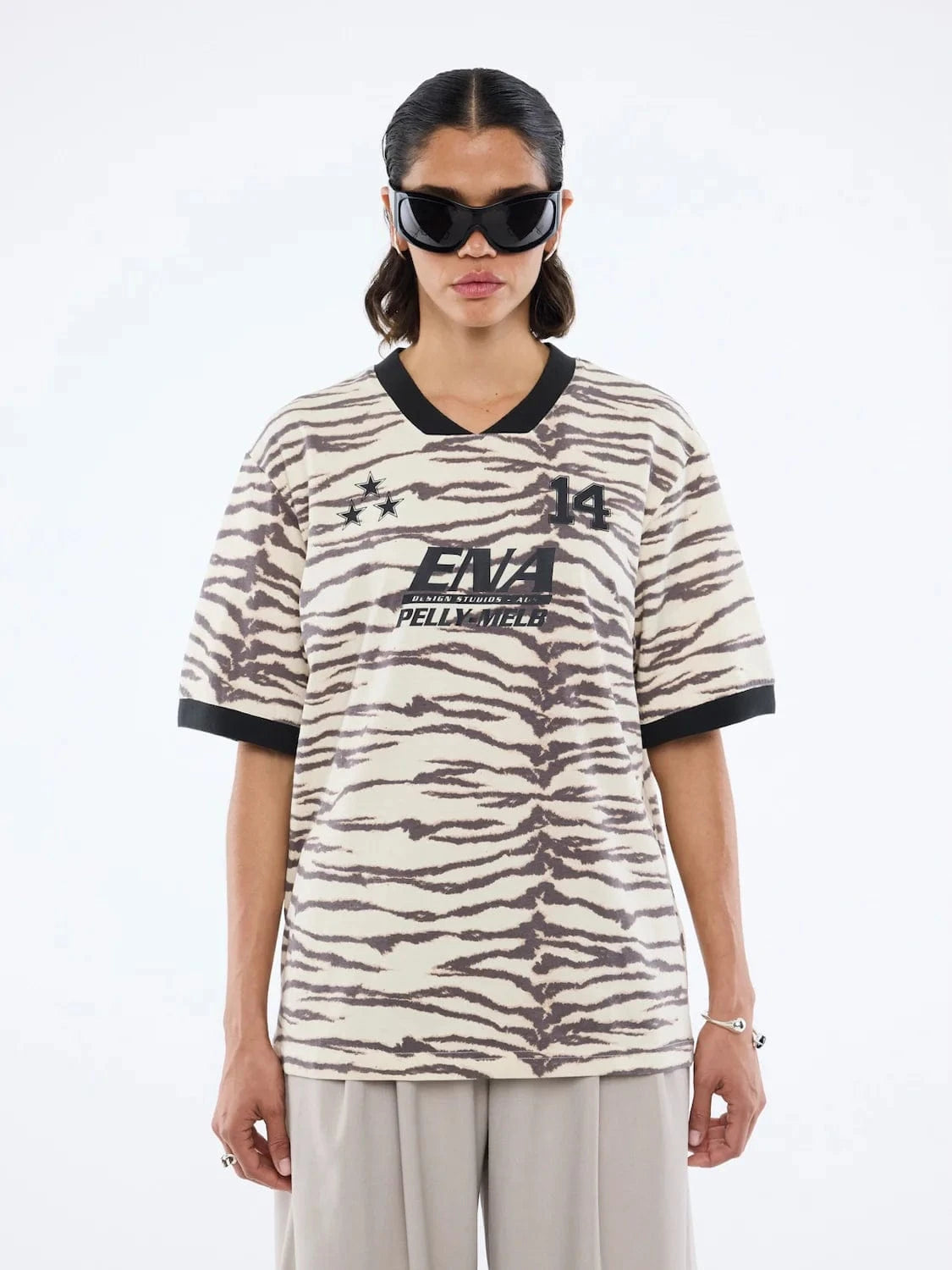 Ena Pelly Tees Tiger Ena Team Tee - Tiger Print