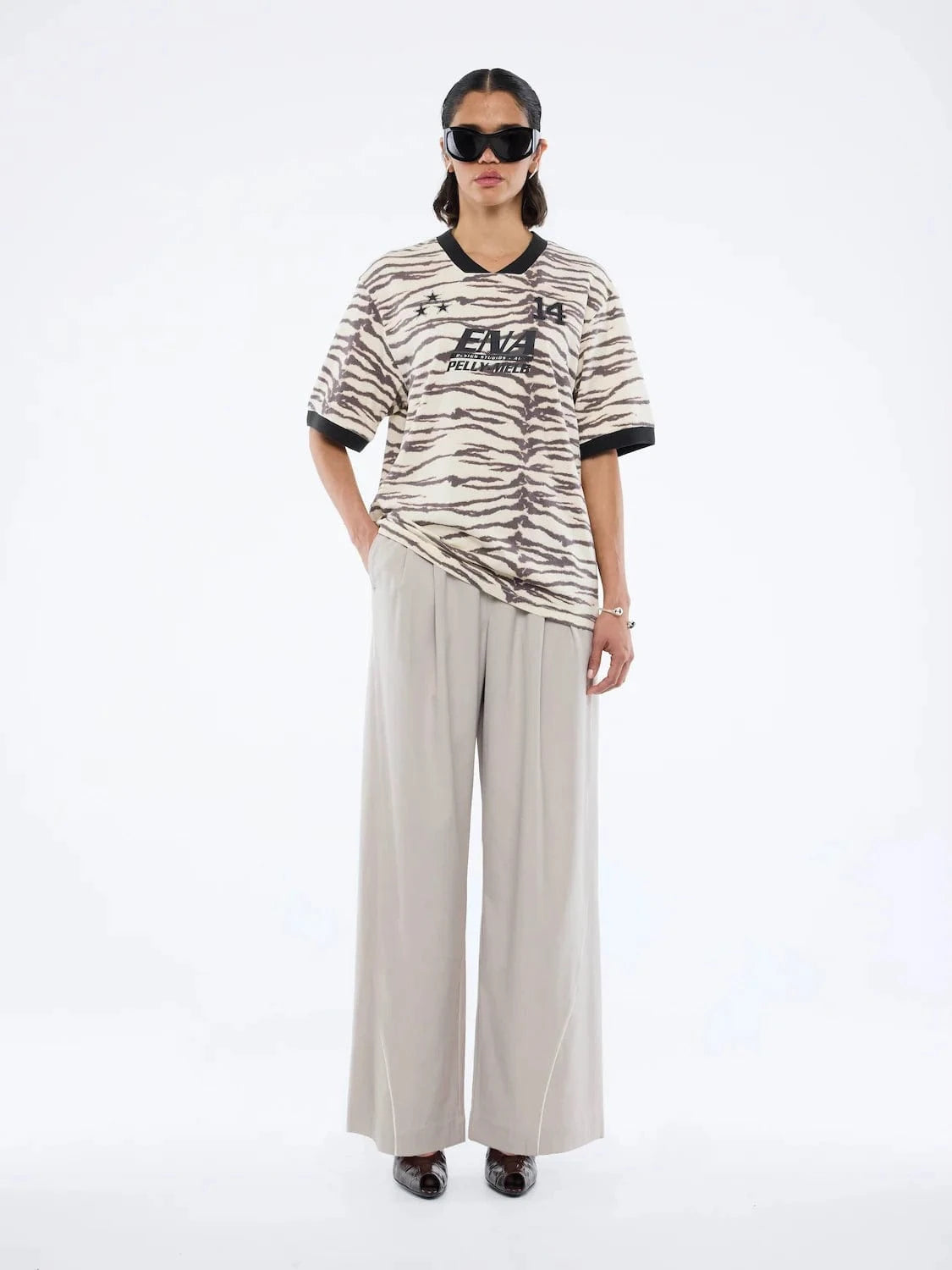 Ena Pelly Tees Tiger Ena Team Tee - Tiger Print