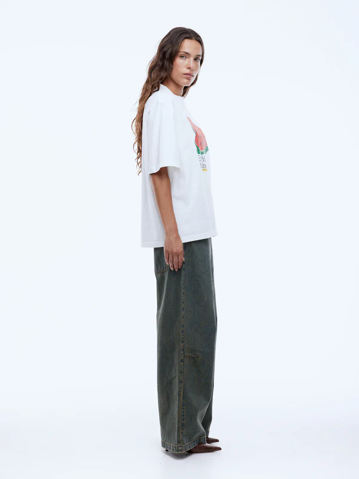 Ena Pelly Tees Watermelon Tee - Vintage White