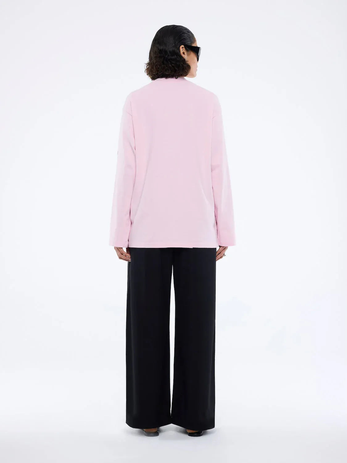 Ena Pelly Tops - Long Sleeve Street Signs Long Sleeve Tee - Pink