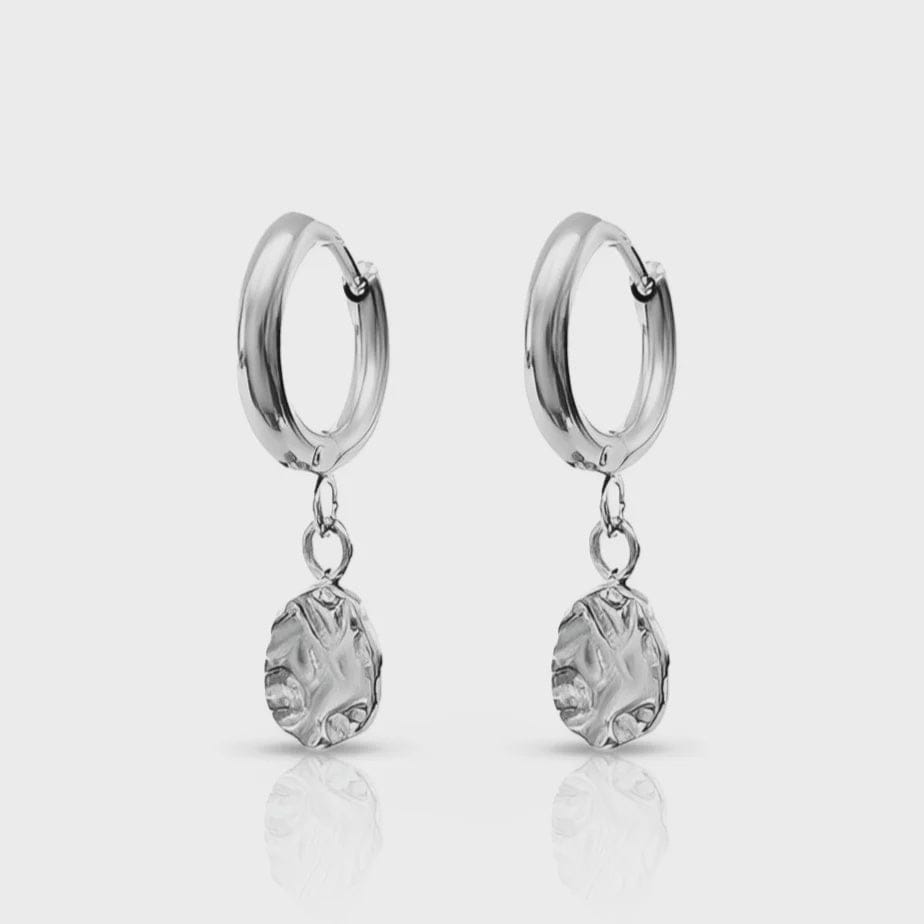 Ever Jewellery Earrings Ever Jewellery | Harmony Huggie Earrings - Silver