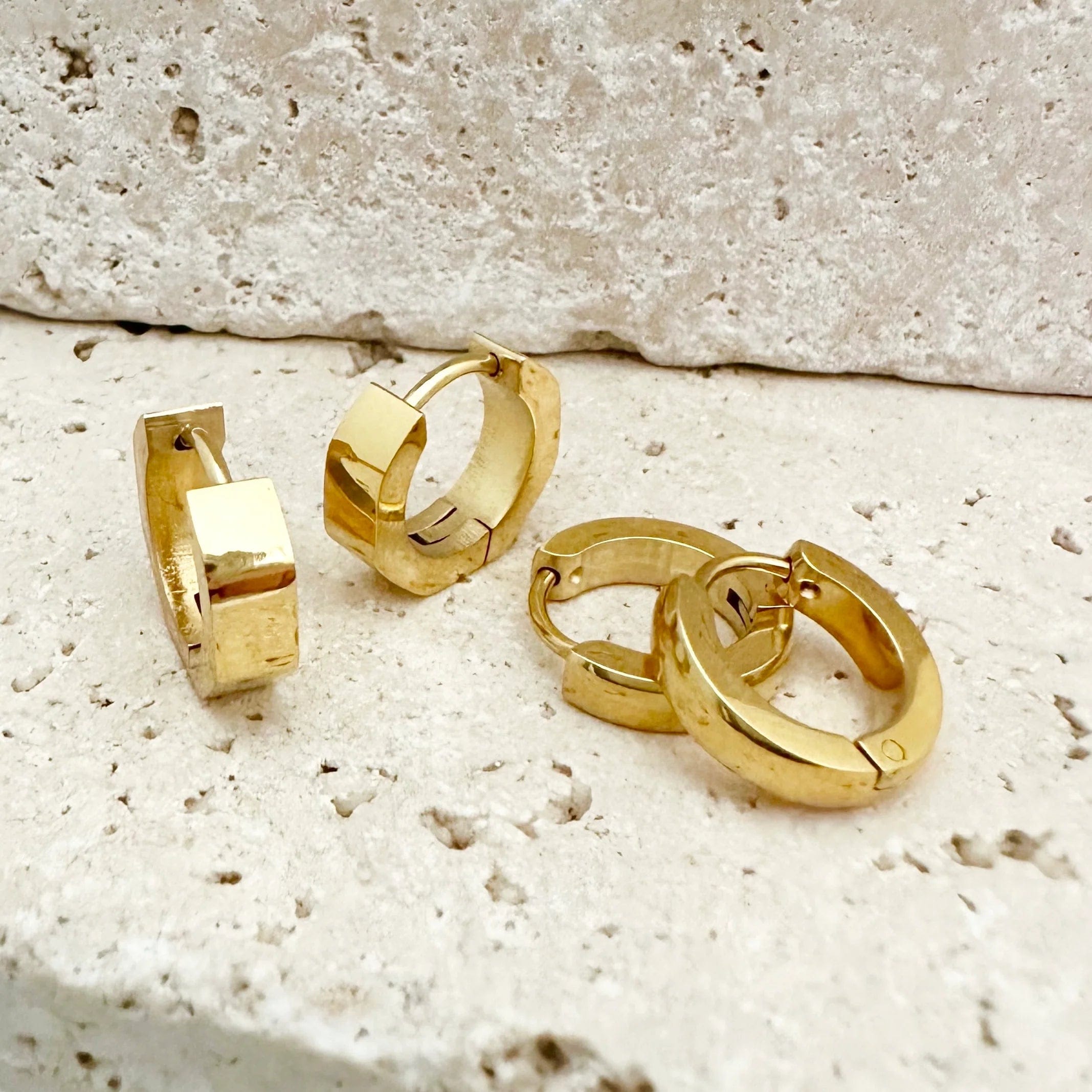 Ever Jewellery Earrings Ever Jewellery | Trackside Huggie Earrings